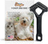 Mini-Rake V-Shape Double Row Rotating Teeth Demats and Grooms Dogs and Cats (Long Tooth Mini-Rake)...