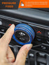 Savadicar HVAC Climate Control Panel Knob Trim Kit & Light Control Switch Cover, Air Conditioner Knob Aluminum Alloy Ring for 2018-2024 Jeep Wrang...
