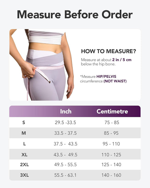 SI Belt for Women with Extra Support Stays, Sacroiliac Belt for SI Joints Pain Relief, Sciatic, Pelvic, Leg, Hip, Lower Back Pain, Hip Compression...