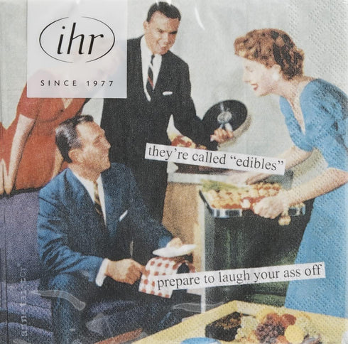 Boston International IHR Anne Taintor, 20 Count Cocktail Beverage Paper Napkins, 5 x 5-Inches, Edibles (C824600)...
