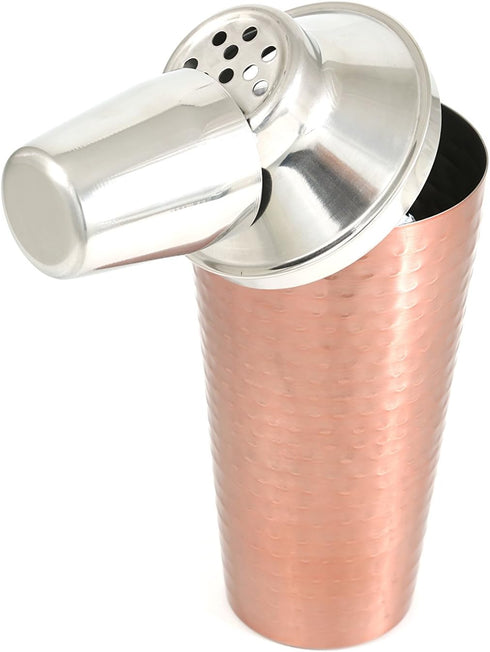 Cook Pro Inc. 3Piece 27 oz Stainless Steel Cocktail Mixer, Copper...