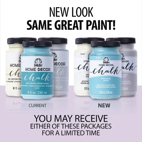 FolkArt, Cashmere Home Décor Chalk 8 fl oz Acrylic Craft Paint with an Ultra Matte Finish, 51042...