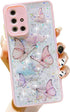 Galaxy A51 4G Case Protective Cover Clear Phone Case for Women Girls Sparkle Glitter Slim Fit Shockproof Soft Silicone Rubber TPU Bumper Case for ...