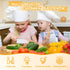 11 Pcs Kids Kitchen Knife Set, Kids Knife Set for Real Cooking, Toddler Knife Set Include Kid Safe Knives, Dough Cutter, Crinkle Cutter, Cutting B...