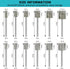 Stone Carving Set Diamond Burr Bits Compatible with Dremel, 46Grit 150Grit 24PCS Polishing Kits Rotary Tools Accessories with 1/8'' Shank for Engr...