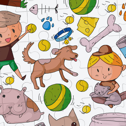 8 Sheets Blank Puzzles for Kids, 5.9 x 7.9 Inch / 15x20cm Blank Puzzles 48 Piece Blank Jigsaw Puzzle Paintable Puzzle All White Puzzles for Kids B...