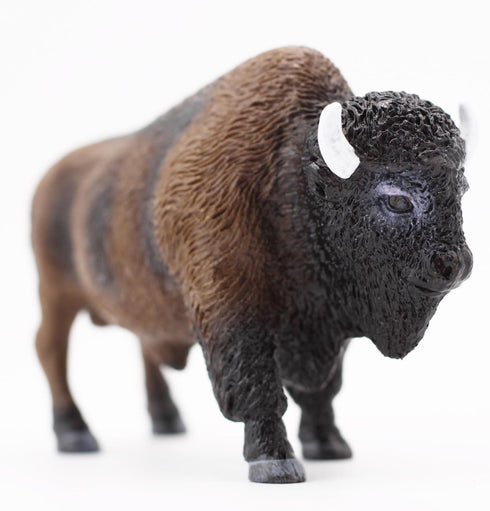 Gemini&Genius North American Bison Figurine Animal Toy, Bull Action Figure, Wildlife Play Toy for Kids, Hand Painted, Realistic and Durable Toys f...