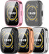 5Pack Screen Protector Cases Compatible with Amazfit Bip 5 Smart Watch 1.91inch Screen Protector Case Protective Case Intended for Amazfit Bip 5...