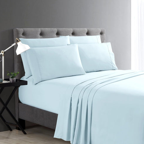 Home Collection Micro Caress Luxurious Sheet Set, 90GSM 4 -Piece King Size with 2 Additional Pillowcase, Aqua Color...