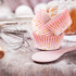 Funtery 300 Count Pink Cupcake Liners Pink Gold Bridal Shower Cupcake Wrappers Cupcake Wrappers Decorations Paper Cupcake Liners for Baking Baby B...
