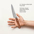 Utility Knife 5.5 Inch - MATTSTONE HILL Small Kitchen Knife, Compact Chef Knife, Petty Knife, German Steel, Wood Handle...
