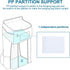 Accmor Hanging Baby Diaper Caddy Organizer, Diaper Stacker, Baby Crib Hanging Classified Storage Bag Organizer for Changing Table, Crib, Playard o...