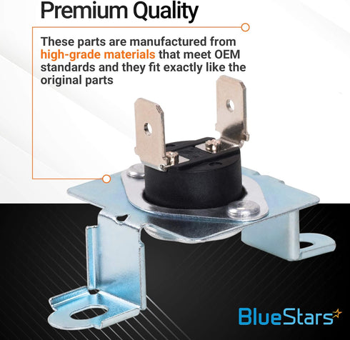 6931EL3003D & 6931EL3004B Dryer Thermal Fuse Kit Replacement by BlueStars - Exact Fit for LG & Kenmore Dryers - Replaces PS3530485 1268366 6931EL3003F PS3530486