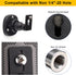 2 Pack Speaker Wall Mount Holder for 1/4"-20 Threaded Keyhole,2 Pack Adaptors Compatible with Non 1/4"-20 Threaded Screw Holes,360°Rotation Adjust...
