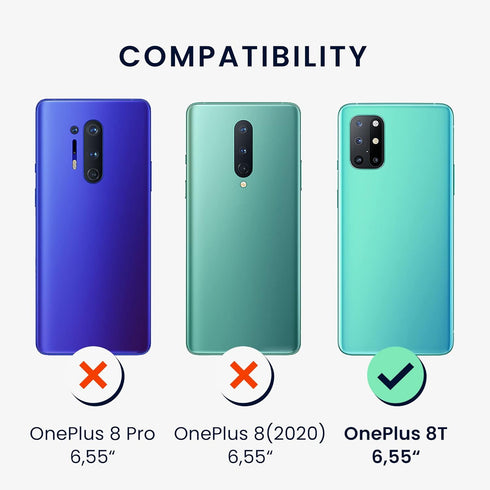 kwmobile Case Compatible with OnePlus 8T Case - Slim Protective TPU Silicone Phone Cover - Summer Orange...