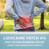 Curist Super Stick Lidocaine Patches Topical Pain Relief - Long Lasting Adhesive for Back Relief, Neck Relief, Sore Muscle Relief (20 Patches -1 P...