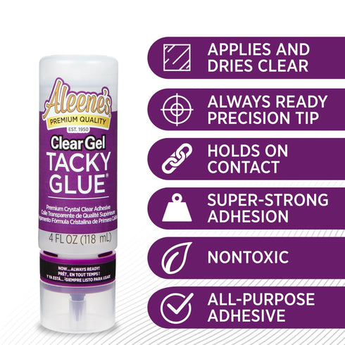Aleene's Gel Tacky Always Ready Adhesives, 4 oz, Clear...