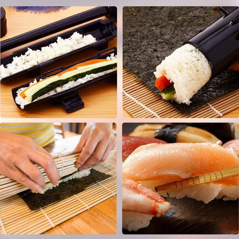 URED sushi bazooka maker kit, Sushi Roller Mold Food Grade Plastic Rice Vegetable Meat homemade Diy Sushi Making Kit Machine tool kitchen Utensils...