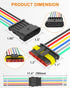 NAOEVO 6 Pin Connector Waterproof?16 AWG 6 Wire Connectors, Automotive Electrical Connectors Male And Female Way With Heat Shrink Tubing For Car T...