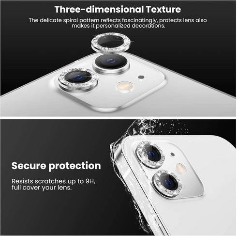 Tensea Compatible with iPhone 12 / iPhone 12 mini Camera Lens Protector, 9H Tempered Glass Camera Cover Screen Protector for iPhone12 mini 5.4 inc...