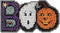 Boo Beaded Counted Cross Stitch Ornament Kit Mill Hill 2017 Autumn Harvest MH181722...