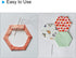 200 Count English Paper Piecing Hexagon 10mm Shapes Paper Quilting Templates Patchwork English Paper Piecing Supplies for Quilting Sewing DIY Craf...