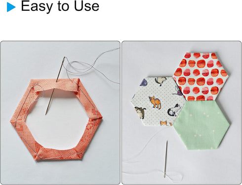 100 Count English Paper Piecing Hexagon 8mm Shapes Paper Quilting Templates Patchwork English Paper Piecing Supplies for Quilting Sewing DIY Craft...