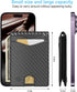 Slim Wallet for Men Carbon Fiber Money Clip RFID Blocking Bifold 2 in 1 Credit Card Holder for Men with Gift Box 2 ID Windows 10 Card Holders(Carb...