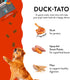 Shameless Pets Jerky Dog Treats, Duck-Tato - Healthy Dog Chews for Digestion Support with Fiber - Dog Treats with Real Cage-Free Duck - Free from ...