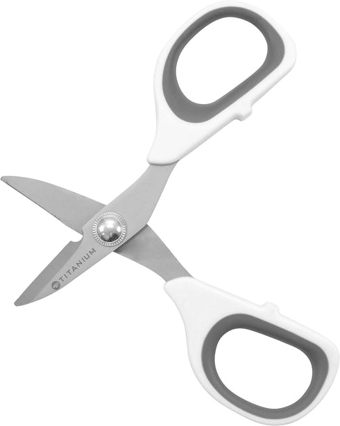 Westcott 5.5" Rag Snips, Crafting, Quilting & Sewing Scissors for Fabric Cutting with Titanium-Bonded Blades...
