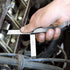 Stainless Steel Feeler Gauge Dual Marked Metric and Imperial Measuring Tool (0.005/0.127-0.02/0.508 mm, 16 Blades)...