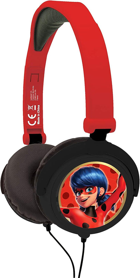 LEXiBOOK, Miraculous LadyBug Tikki, Stereo Headphones, safe volume, foldable and adjustable, red, HP015MI...