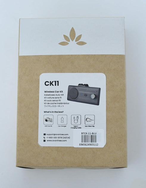 Avantree CK11 Bluetooth 5.0 Hands Free Cell Phone Car Kit, 3W Loud Speakerphone, Support Siri Assistant, Motion AUTO ON, Volume Knob, Wireless in ...