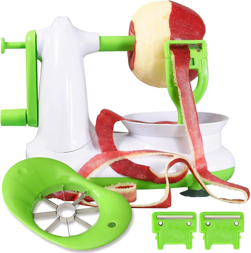 Apple Peeler, 8 Wedges Apple Peeler Slicer Corer, Stainless Steel Blades, Apple Slicer, Apple Corer...