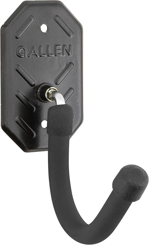 Allen Company - Rifle Wall Mount Coated Hooks with Metal Mounting Plate - Home Long Gun Rack - 2 Wide Hooks Per Pack...
