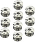 Bequilter 20 Pack Metal Bobbins Compatible with Bernina Sewing Machines Artista, Aurora, Activa & Virtuosa # 0115367000-B Alt# 0015367200......