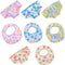 8 Pieces Doll Diapers and Bibs, Washable and Reusable Eco Doll Accessories, Fit 8 to 12 inches Baby Doll...