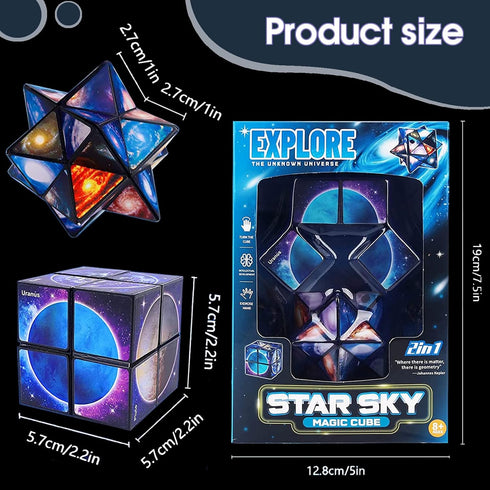 Toys for Boys Age 8-12 Gifts for 9 10 11 12 Year Old Boy Girls, Infinity Cube Fidget Toy for Kids Ages 8-10 Star Cubes for Boys Girl Toys 10-12 Ye...