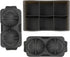 Tovolo Ice Cube Trays & Sphere Molds Easy Release Silicone 6 Large Cubes & 2 Spheres for Whiskey Cocktails and Beverages, Charcoal Gray...