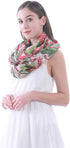 Lina & Lily Vintage 1950s Flamingo Print Women's Infinity Scarf Lightweight...