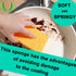 6-Count Extra Large Compressed Sponges Kitchen for Dishes, Sponges for Cleaning, Biodegradable Cellulose Compressed Sponges for Kitchen, Bathroom,...