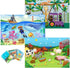 40 Pack Disposable Placemats for Baby, 3 Design Pack Baby Eating Mat, 12" x 18" Sticky Kids Placemat, Toddler Place mat for Restaurants, Plastic K...