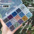 INSPIRELLE Approx 2400pcs 4mm Electroplated Multicolor Bicone Beads for Jewelry Bracelet Making Bulk Faceted Crystal Glass Briolette Beads...