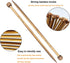 Mdoker Bamboo Knitting Needle Straight Single Pointed Sweater Knitting Needles 10-inch Length for Handmade DIY Knitting Projects,Size US 8(5mm)......