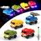 Tracks Cars Replacement only,Track Cars for Tracks Glow in The Dark, Car Tracks Accessories with 3 Flashing LED Lights, Compatible with Most Car T...