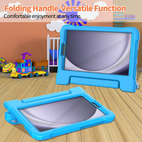 Kids Case for Samsung Galaxy Tab A9 8.7 Inch 2023 (SM-X110/X115/X117) & Galaxy Tab A7 Lite 8.7 Inch 2021, Built-in Screen Protector, Shockproof Ha...