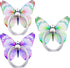 3PCS Phone Ring Grip, Cute Butterfly Phone Ring Stand Phone Hand Grip Holder 360°Rotation Finger Kickstand with Metal Knob Loop for All Smartphone...