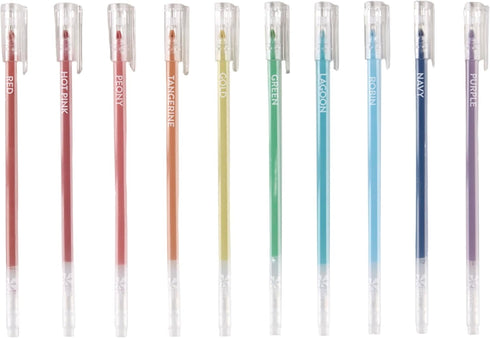 Erin Condren Essentials Colorful Gel Pen 10-pack | Colorful Gel Pens | Perfect for Writing and Color-Coding...