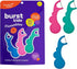 BURSTkids Flossables Kids Flossers - Kids Floss Picks with Ergonomic Design, No-Slip Grip, Smiley Face and Fun Colors - Toddler & Kids Dental Flos...
