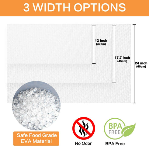 Bloss Clear Shelf Liner Non Adhesive Kitchen Drawer and Cabinet Liners Washable Cupboard Liner for Shelves,Refrigerator,Dresser 17.7 x 78.7 Inch...